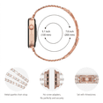 thumbnail image 5 of Beaded Bracelet Compatible with Apple Watch Bands 38/40/41/42/44/45/46/49mm Women, Dressy Fancy Stainless Steel Metal Elegant Jewelry Strap for iWatch, 5 of 5