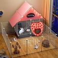 thumbnail image 4 of Hanging Feeder Bag, (Strawberry Taste) Small Animal Feeder Bag, Rabbit Hay Feeder, Guinea Pig Hay Feeder for Rabbits, Hamsters, Chinchillas, Guinea Pigs., 4 of 4