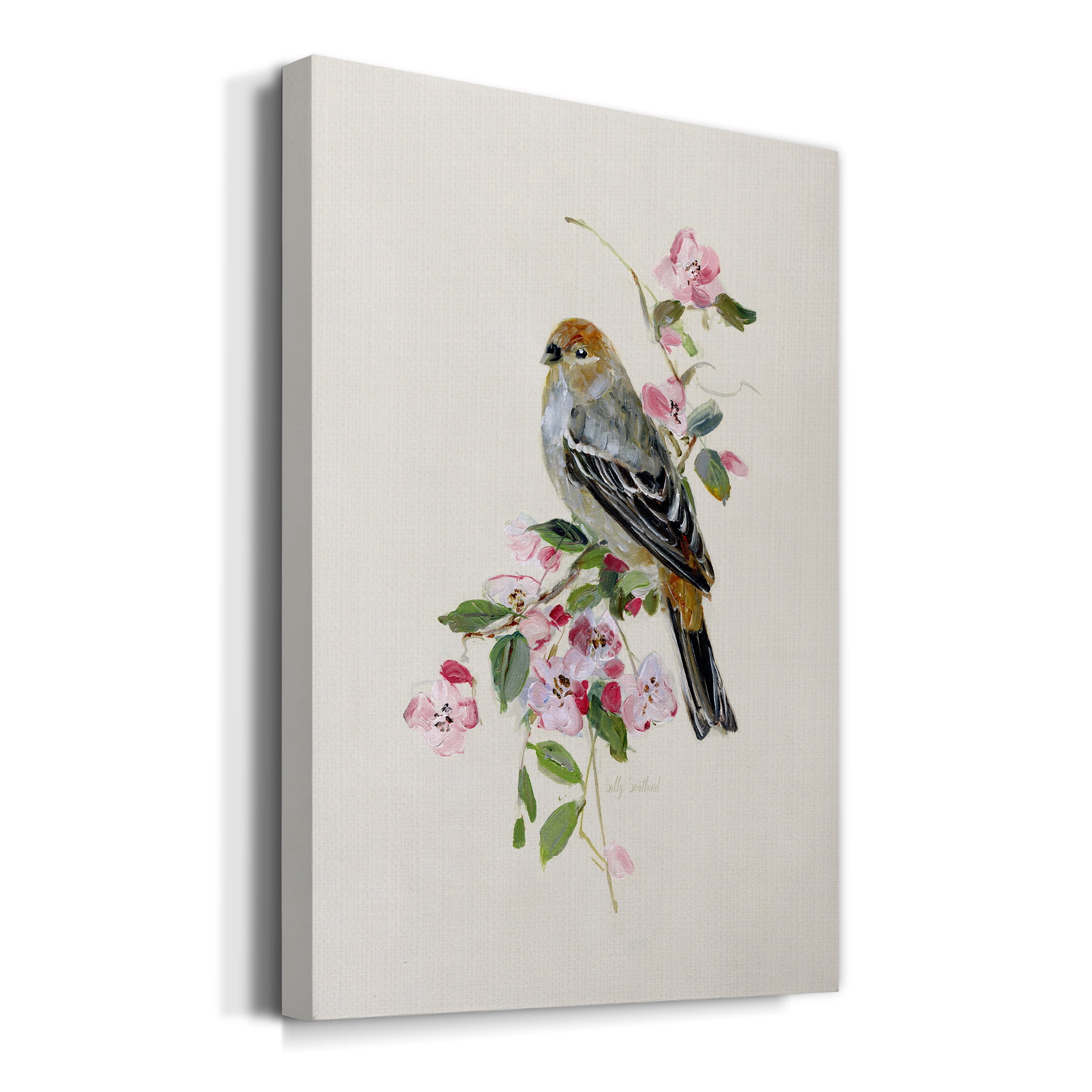 Spring Song Goldfinch Premium Gallery Wrapped Canvas - Ready to Hang - 24 x 36