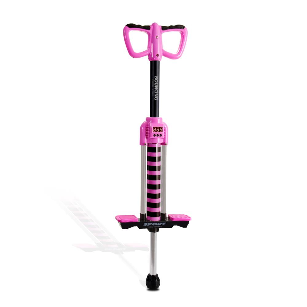 Jovial Digital Bounce Counting Pogo Stick, Pink