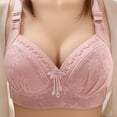 thumbnail image 3 of VISALY Bras for Women, Women'S Fashionable and Casual Front Buttoned Underwear for Elderly People Skin Friendly and Comfortable Bra, Shapely Bra, Bras for Women No Underwire, Bras (Pink, XL), 3 of 5