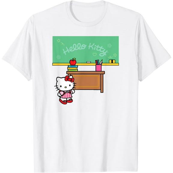 Hello Kitty Classroom Teacher School DTG Print Unisex T-Shirt