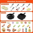 thumbnail image 5 of Kids Play Kitchen Toys,BBQ Play Grill Outdoor Play Food Toys Cooking Set for Toddlers 3-5,Birthday Gift for Boys Girls, 5 of 8