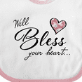 thumbnail image 4 of Inktastic Well Bless Your Heart with Floral Print Boys or Girls Baby Bib, 4 of 4