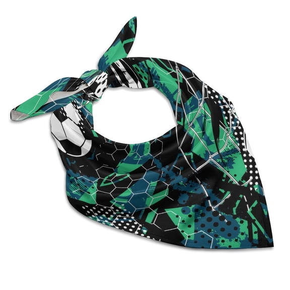 Multi-Size Square Towel Is Skin Friendly Comfortable Soft And Breathable It Is Used For Daily Shopping And Going To Work Abstract Football Grunge Urban Pattern