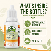 Organa Liquid Oxygen Drops Supplement, 2 Ounce, 100% Natural, Premium & Stabilized