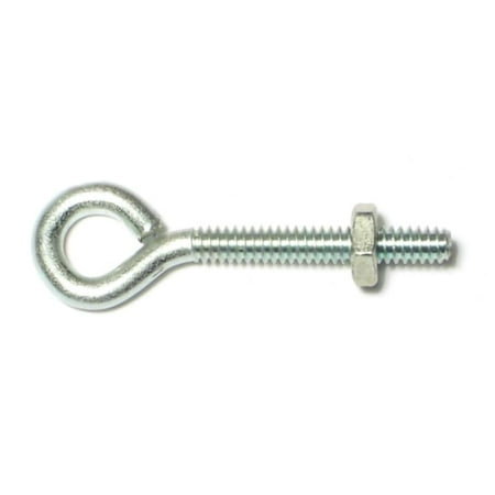 

7/32 -24 x 2-1/8 Zinc Eye Bolts with Nuts (10 pcs.)