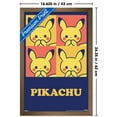 thumbnail image 3 of Pokémon: Pikachu Cutie Collection - Squares Wall Poster, 14.725" x 22.375" Framed, 3 of 5