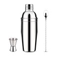 thumbnail image 1 of Lishi Professional Cocktail Shaker Set - Stainless Steel Margarita Mixer with Measuring Jigger & Mixing Spoon, 1 of 5