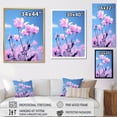thumbnail image 4 of Designart "Pink Blue Tulips Flowers captivate" Floral Floater Framed Wall Decor, 4 of 7