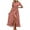 Pink, variant on PRETTYGARDEN Women's Summer Maxi Dress Casual Wrap Floral Boho Short Sleeve V Neck Split Ruffle Beach Long Dresses