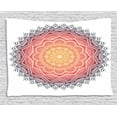 thumbnail image 1 of Mandala Decor Tapestry, Geometric National Kaleidoscope Motif with Gradient Tone Effects Petal Heart Forms, Wall Hanging for Bedroom Living Room Dorm Decor, 80W X 60L Inches, Multi, by Ambesonne, 1 of 2