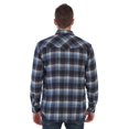 thumbnail image 3 of Gioberti Men's Western Brushed Flannel Plaid Checkered Shirt w/ Snap-on Button, 3 of 5
