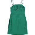 thumbnail image 1 of Vestido ajustado sólido Crystal Doll Verde 5, 1 of 2