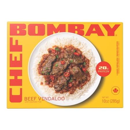 Beef Vindaloo with Basmati Rice. 10 oz Frozen Meal. Ready to Eat.
