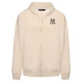 thumbnail image 2 of Men's Levelwear Khaki New York Yankees Uphill Oversized Full-Zip Hoodie, 2 of 4
