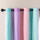 thumbnail image 2 of Cortinas XiDi Rainbow, rosa, poliuretano y verde, doble capa, opacas, 2 of 9