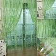 thumbnail image 6 of Soumake Window Curtain Translucent Floral Pattern Room Decor Pastoral Balcony Valance For Home Office Cafe Household, 6 of 8
