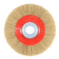 thumbnail image 3 of 1Pcs 8 Inch 200mm Steel Flat Wire Wheel Brush with 10pcs Adaptor Rings For Bench Grinder Polish, 3 of 5