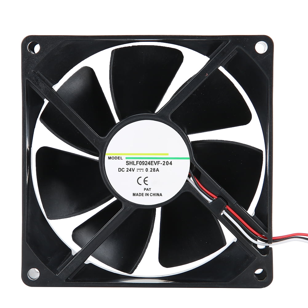 6" Square Cooling Fan with 1" Depth 12 Volt Rotary Plastic Amplifier Computer 