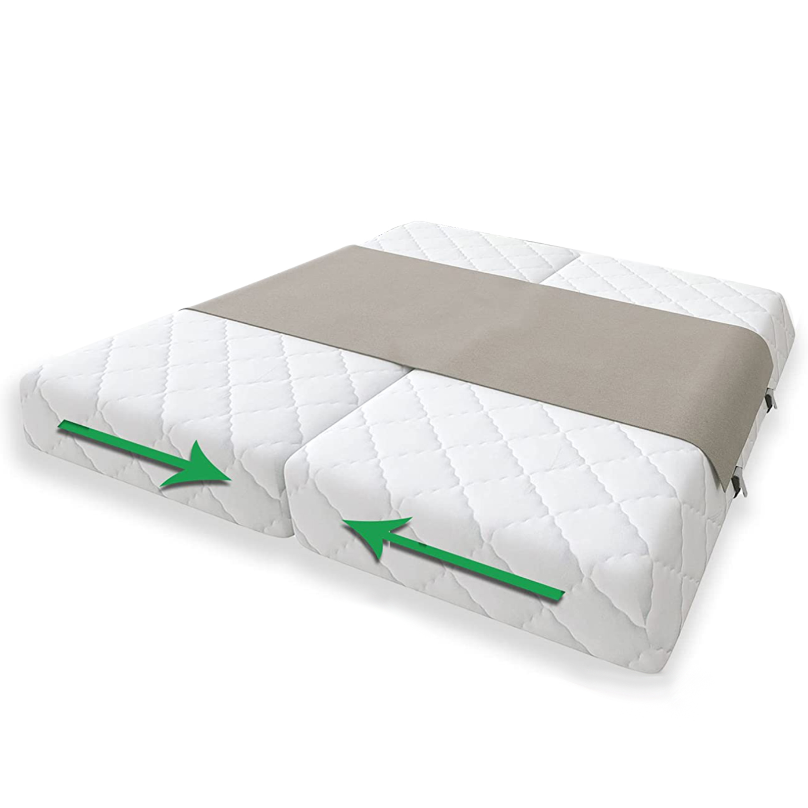 WOVTE Bed Gap Filler ** Exclusive Bed Bridge and Mattress Gap Filler Twin to King Converter