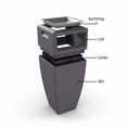 thumbnail image 4 of Kobi 43in Waste Bin with Metal Ashtray Insert - Graphite Grey, 4 of 5