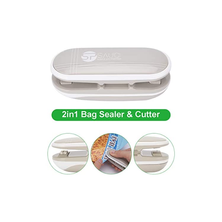 2 in 1 Mini Package Heat Sealer Airtight Portable Handheld Chip Bag Sealer NEW