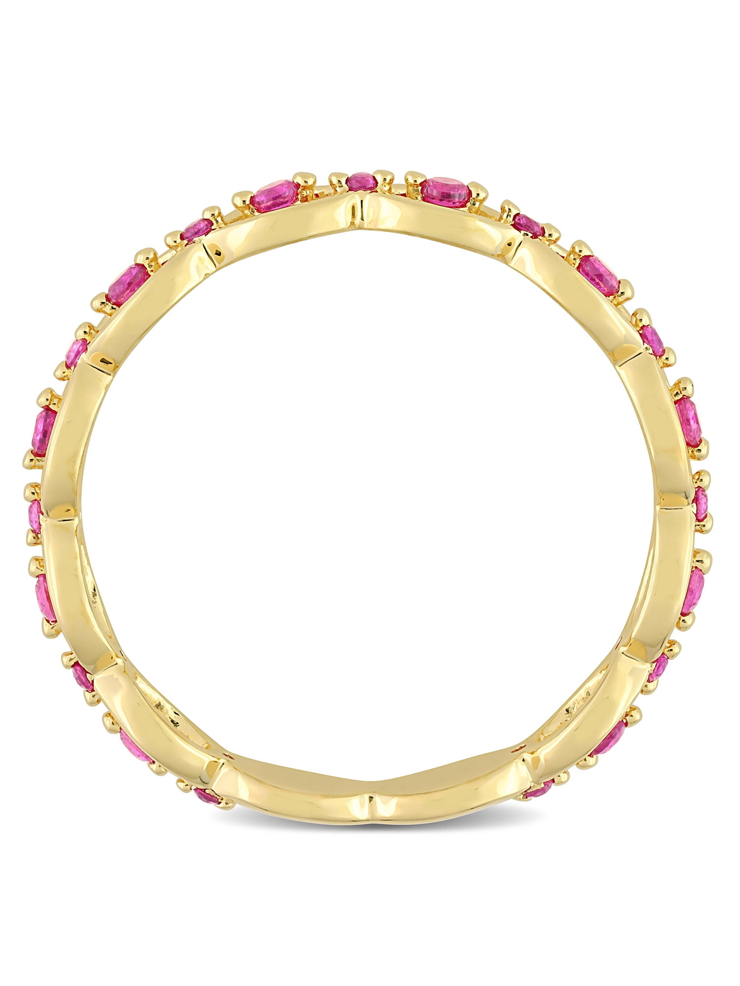 Everly Women's Created Ruby Sterling Silver Ring