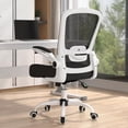 thumbnail image 1 of Office Chair  Ergonomic Desk Chair with Adjustable Lumbar Support & Seat Height   Back Mesh Computer Chair with Flip-up Armrests Task Chairs (Modern  Amethyst), 1 of 6