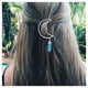 thumbnail image 1 of Andelaisi Boho Moon Clip para el cabello Vintage Hollow Crescent Hairclip Piedra natural Colgante Horquilla Hexagonal Crystal Drop Hair Barrette Clip Accesorio para el cabello para mujeres y niñas Toc, 1 of 4