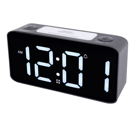 Xirurus Extra Loud Alarm Clock with Bed Shaker Large LED Display (10.2 inches / 26 cm) Digital Dual Alarm Clock for Heavy Sleepers