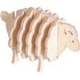thumbnail image 1 of Little Sheep Wooden Coaster Cute Household Items Placemat Animal Decoration Heat Insulation Pad placemats, 1 of 4