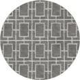 thumbnail image 2 of Rugs.com Marilyn Monroe™ Glam Trellis Collection Rug – 5 Ft Round Gray Silver Medium Rug Perfect For Kitchens, Dining Rooms, 2 of 8
