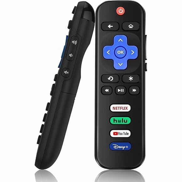 xixishop Télécommande Universelle de Remplacement pour Téléviseur Roku, Compatible avec TCL/Onn/Hisense/Philips/Sharp/Westinghouse/Insignia Etc. Téléviseurs R0KU (Non Compatible avec RokuStick et Box)