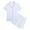 00&Silver2750, variant on Tiijoy Girls Pajamas Solid Button Down Short Sleeve Top Shorts Sleepwear PJs, Sizes 2-13