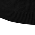 thumbnail image 7 of Miluxas Winter Sweater Mens Ribbed Slim Fit Knitted Pullover Turtleneck Sweater Black 16(XXXL), 7 of 7