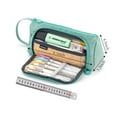 thumbnail image 6 of Nice Choice Big Capacity Pencil Case,Corduroy Pouch Pen Case,Simple Stationery Bag,School College Office Organizer for Teens Girls Adults Student(Green), 6 of 6