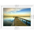 thumbnail image 5 of Art.com Sunrise on the Pier at Terre Ceia Bay, Florida, USA Photographic Print by Richard Duval, White Frame Wall Art, 44" x 32", 5 of 5