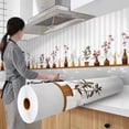 thumbnail image 2 of Kitchen Stove Oil-proof Sticker Waterproof High Temperature Resistant Wallpapers Kitchen Decoration Self Adhesive Contact Paper, 2 of 5