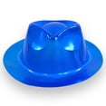 thumbnail image 4 of XIAOCHA Men's Glossy Surface Cowboy Hat Solid Theme Event Party Western Hat,Blue, 4 of 8