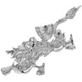 thumbnail image 1 of unbranded Portaesfera De Cristal Plateado Con Dragón Decorativo Ideal Para Exhibir Y Decorar Ambientes, 1 of 8