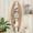 3 Photos with Hook - Brown/White Stripes, variant on American Art Decor Surfboard Photo Collage Wall Decor - Coastal Surfboard Picture Frame, Beach Wall Decor for Home & Bathroom, Holds 8 Photos, Great Wave Off Kanagawa Navy/Blue/Off-White 48" × 14"