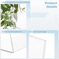 thumbnail image 4 of 3 Pcs Acrylic Sign Holders, 8.5×11in Vertical Desktop Menu Display Stands, Clear Slanted Picture Frames, Plastic Table Flyer Paper Holders for Offices, Restaurants, Stores, 4 of 7