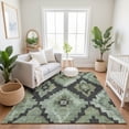 thumbnail image 7 of Addison Rugs Mayfield Premium Machine Washable Transitional Aztec Aloe Rectangle Rug, 2'6" x 3'10", 7 of 7