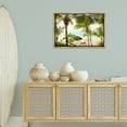 thumbnail image 3 of Stupell Industries Tropical Beach Resort Landscape Photography Brown Floater Framed Canvas Art Print Wall Art, 31 x 21, 3 of 10