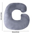 thumbnail image 7 of Pregnancy Pillows for Sleeping, U Shaped Full Body Maternity Pillow with Removable Cover - Support for Back, Legs, Belly, HIPS for Pregnant Women, 51 Inch Pregnancy Pillow for Women, Light Gray, 7 of 7