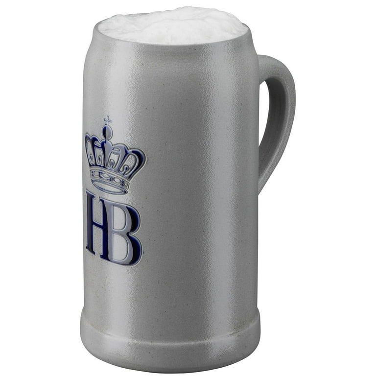 Hofbrauhaus HB 1 Liter Salt Glaze Stoneware Beer Mug 