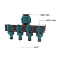 thumbnail image 2 of Adaptador de riego de grifo divisor de anfitrión de jardín de 4 vías Conector de grifo de agua, 2 of 5