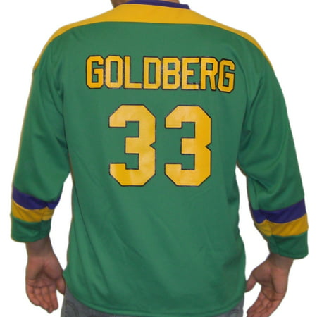 Greg Goldberg #33 Mighty Ducks Movie Hockey Jersey Goalie 90s Costume Uniform