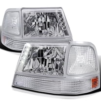 Spec-D Tuning Chrome LED Headlights   Bumper   Corner Lamps Compatible with 1998-2000 Ford Ranger Left   Right Pair Assembly
